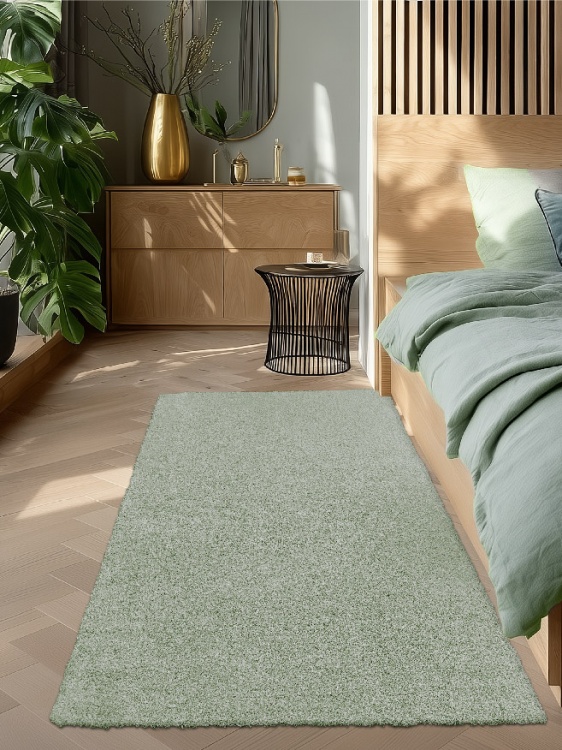 Коврик НАНОХЛОПОК SHAHINTEX 80х200 зеленый чай 07 S - 2