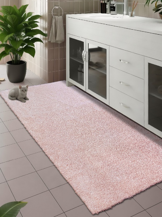 Коврик НАНОХЛОПОК SHAHINTEX 80х200 розовый кварц 08 S - 2