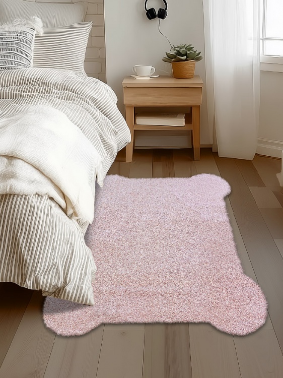 Коврик НАНОХЛОПОК SHAHINTEX 100х150 розовый кварц 08 S - 2