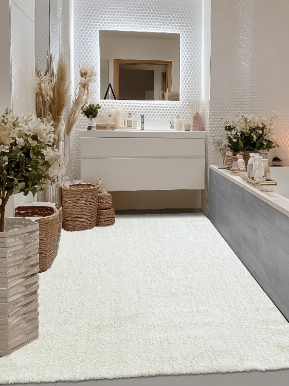 Коврик НАНОХЛОПОК SHAHINTEX 150х200 кремовый 02 S - 2