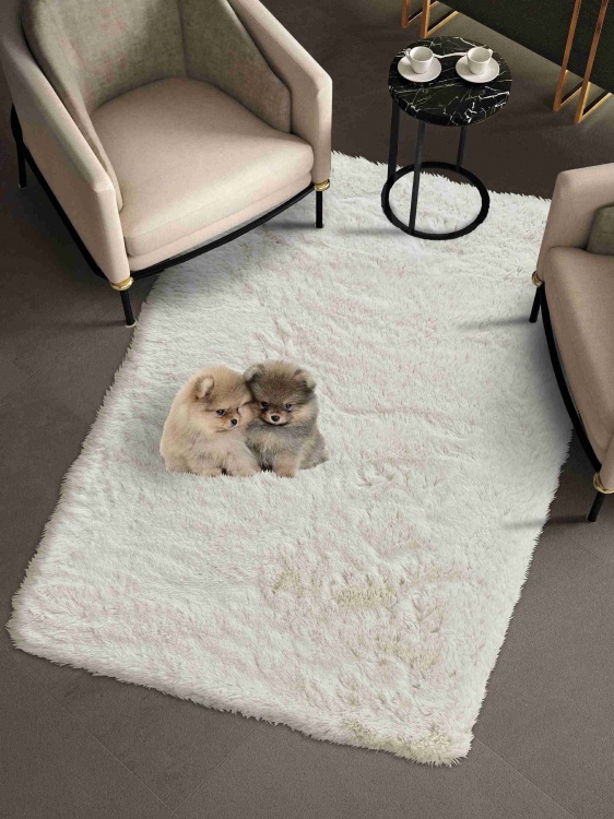 Коврик меховой SHAHINTEX (3 см) 100х150 жемчужный 21 S - 3