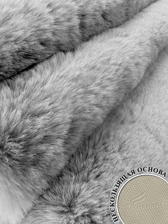 Коврик меховой шкура SHAHINTEX (3 см) 50х88 голубая норка 23 - 2