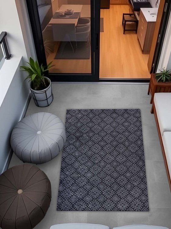 Коврик ОРНАМЕНТ 100х120 серый 01 S - 4