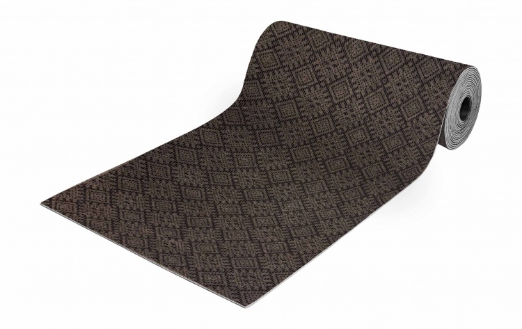 Коврик-дорожка ОРНАМЕНТ 80х1500 мокко 02