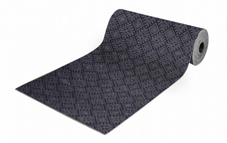 Коврик-дорожка ОРНАМЕНТ 100х1500 серый 01