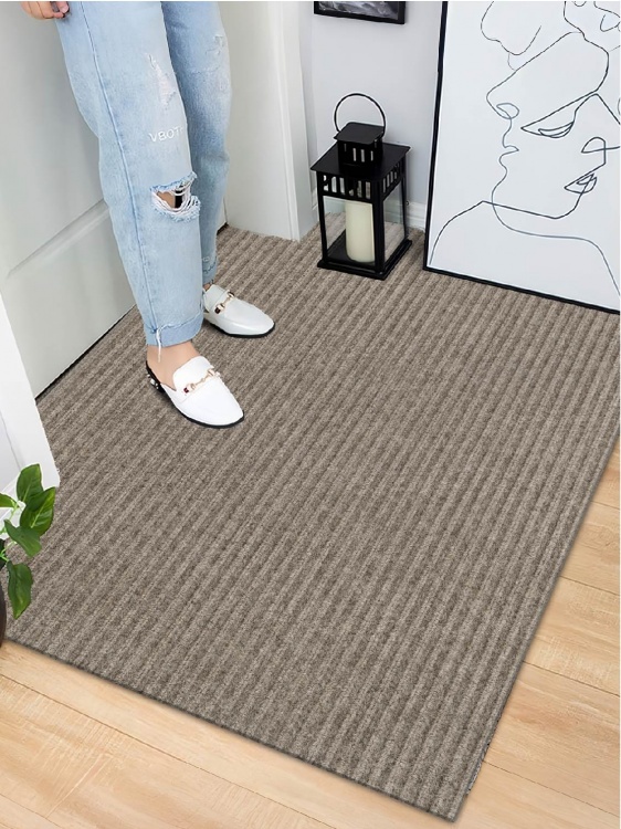 Коврик придверный влаговпитывающий icarpet Ребристый ТПР 100х150 донской песок 05 S - 3