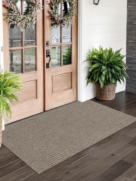 Коврик придверный влаговпитывающий icarpet Ребристый ТПР 100х150 донской песок 05 S - 4