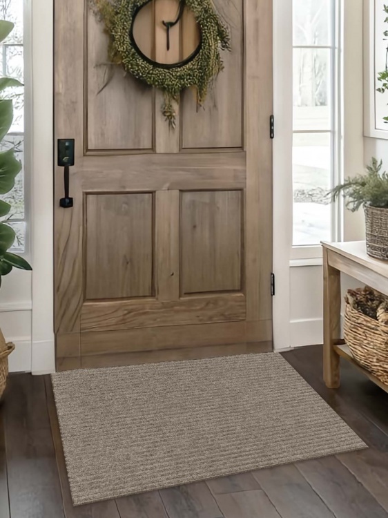 Коврик придверный влаговпитывающий icarpet Ребристый ТПР 60х90 донской песок 05 - 4