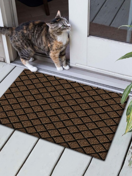 Коврик влаговпитывающий ДИАМАНТ 40х60 коричневый 02 S - 2