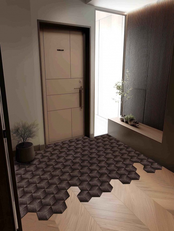 Коврик ФОКУС 150х200 мокко 02 S - 4