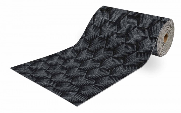 Коврик-дорожка ФОКУС 60х1500 серый 01