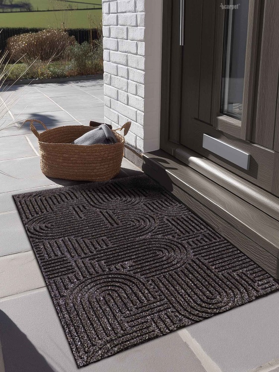 Коврик icarpet ЛАБИРИНТ с тиснением 50х100 мокко 02 S - 4