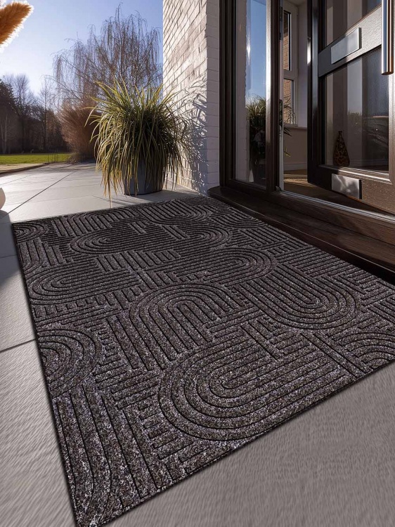 Коврик icarpet ЛАБИРИНТ с тиснением 100х120 мокко 02 S - 3