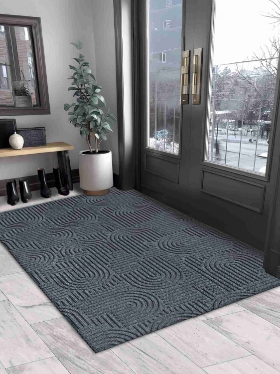 Коврик icarpet ЛАБИРИНТ с тиснением 100х150 серый 01 S - 3