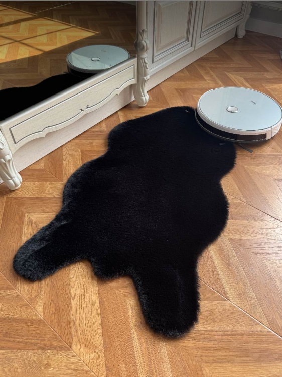 Коврик меховой шкура SHAHINTEX (3 см) 50х88 блэкглама 29 - 2