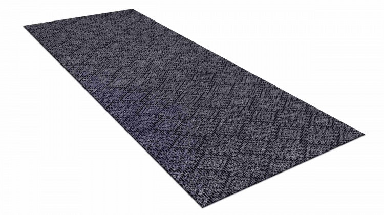 Коврик ОРНАМЕНТ 60х200 серый 01 S