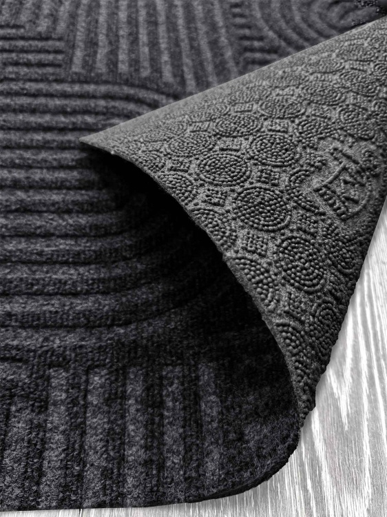 Коврик icarpet ЛАБИРИНТ с тиснением 100х150 чёрный гранит 03 S - 2