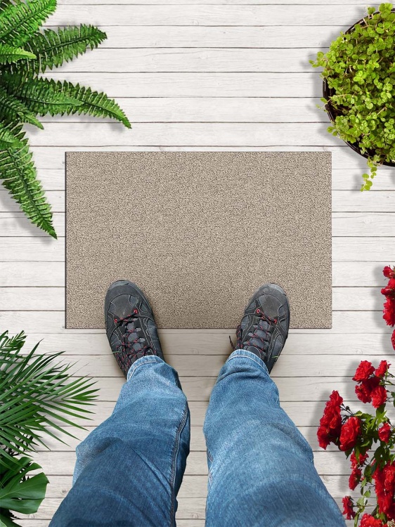 Коврик влаговпитывающий icarpet ПРАКТИК антискользящий 40х60 донской песок 04 - 3