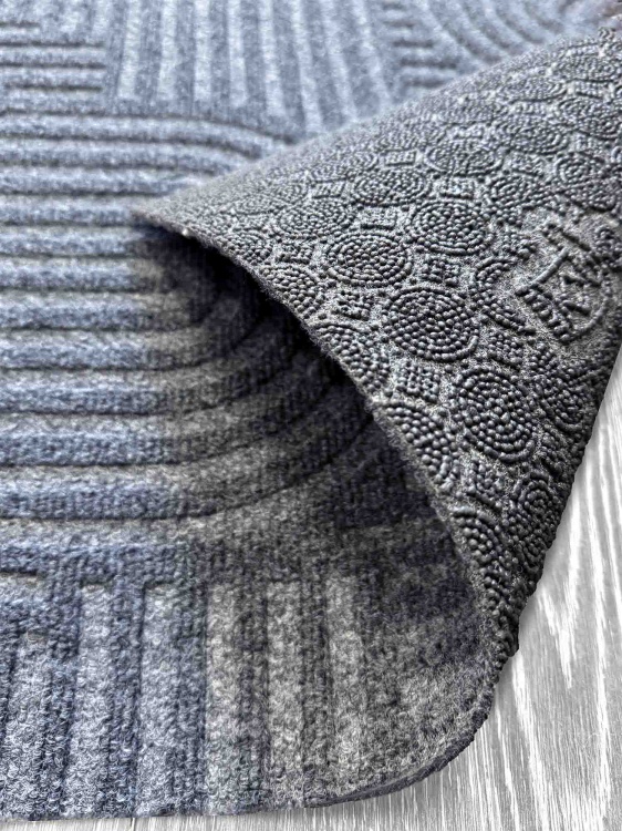 Коврик icarpet ЛАБИРИНТ с тиснением 50х80 серый 01 - 2