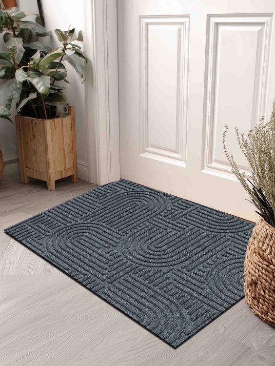 Коврик icarpet ЛАБИРИНТ с тиснением 50х80 серый 01 - 3