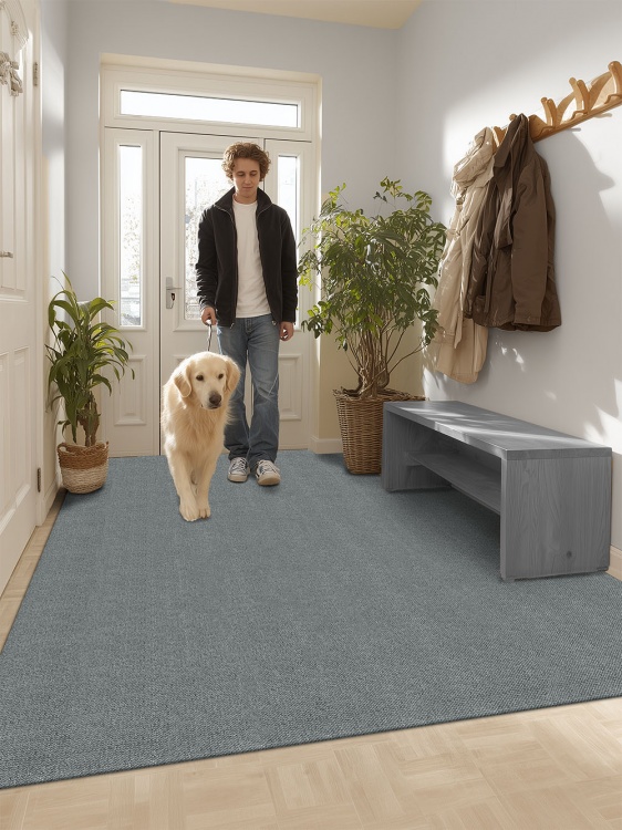 Коврик придверный влаговпитывающий SHAHINTEX Тафтинг ТПР 200х300 серый гранит 01 S - 2