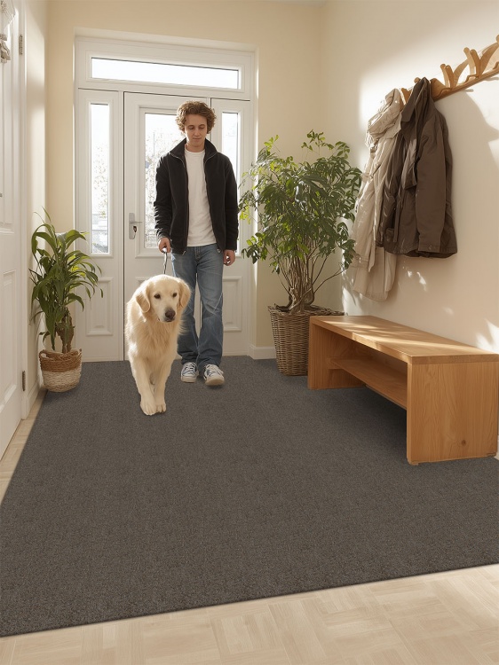 Коврик придверный влаговпитывающий SHAHINTEX Тафтинг ТПР 200х300 коричнево-серый гранит 02 S - 3