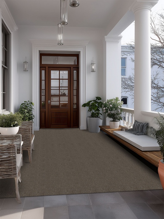 Коврик придверный влаговпитывающий SHAHINTEX Тафтинг ТПР 200х300 коричнево-серый гранит 02 S - 4