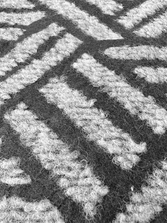 Коврик придверный влаговпитывающий SHAHINTEX Жаккард ТПР 200х300 графит 01 S - 3