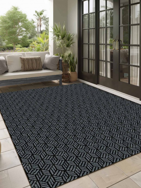 Коврик придверный влаговпитывающий SHAHINTEX Жаккард ТПР 200х300 графит 01 S - 5