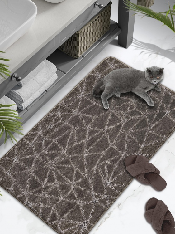 Коврик SHAHINTEX РР 60*100 001 мокко 80 S - 4