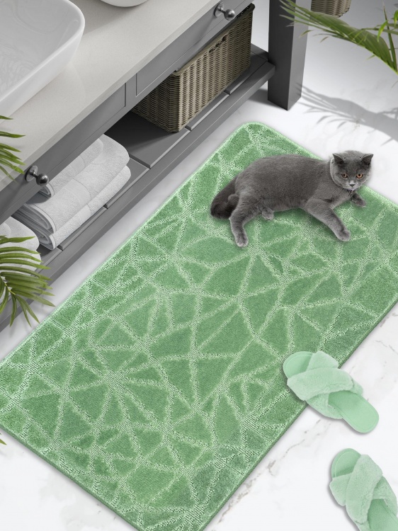 Коврик SHAHINTEX РР 60*100 001 зеленый чай 79 S - 4