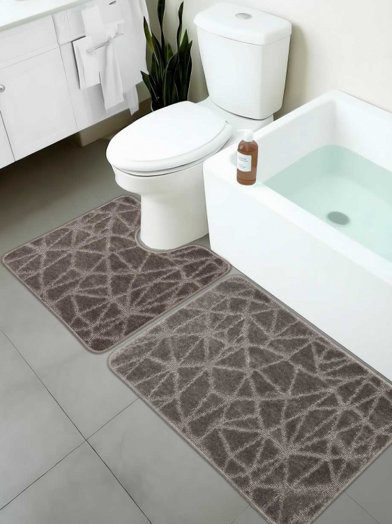 Набор ковриков SHAHINTEX РР 50*80+50*50 001 мокко 80