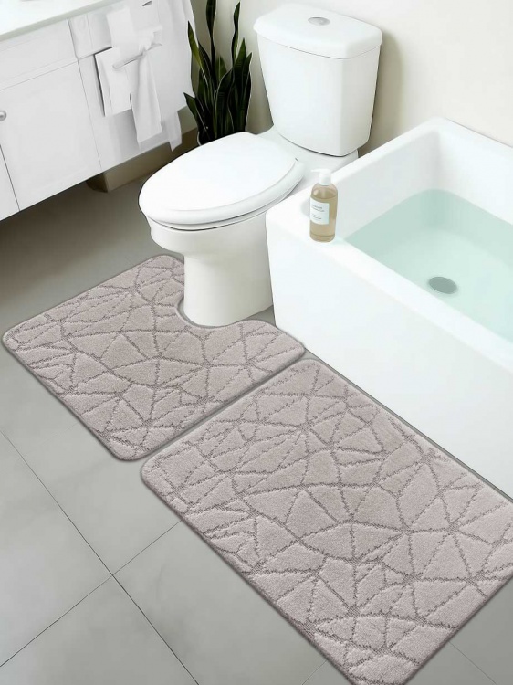 Набор ковриков SHAHINTEX РР 50*80+50*50 001 перламутр 51 - 4