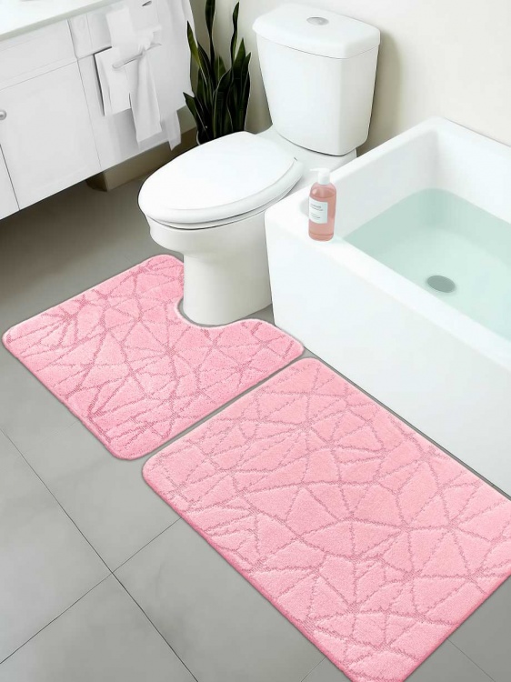 Набор ковриков SHAHINTEX РР 50*80+50*50 001 фламинго 77