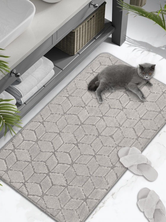 Коврик SHAHINTEX РР 60*100 002 перламутр 51 S - 4