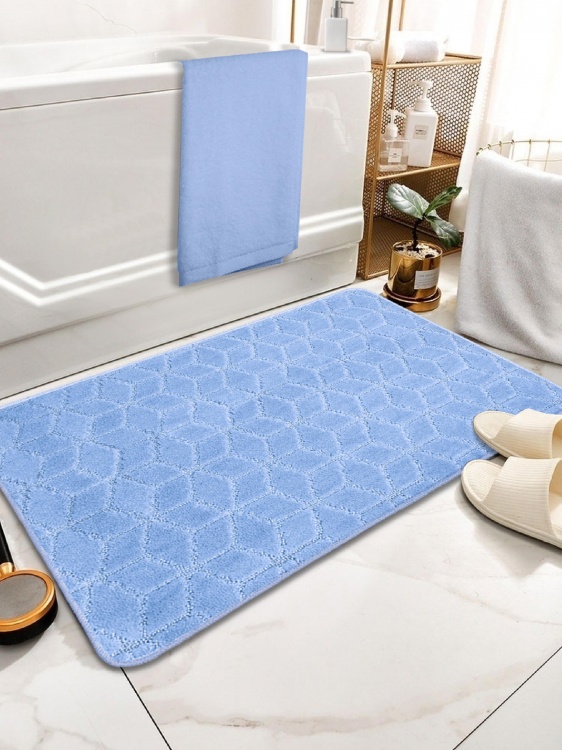 Коврик SHAHINTEX РР 60*100 002 голубой 11 S - 3