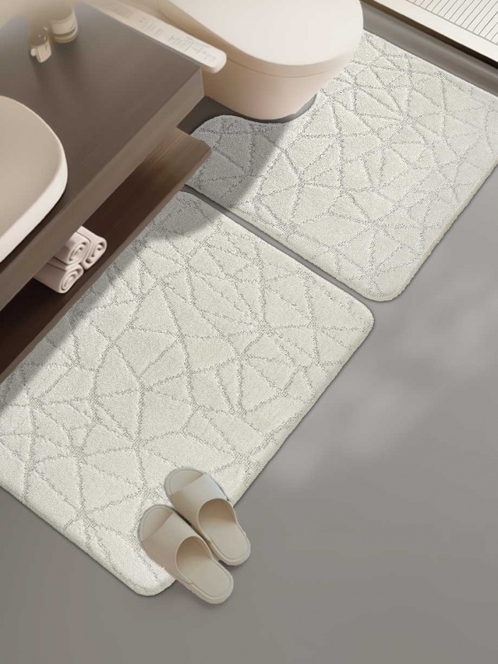 Набор ковриков SHAHINTEX РР 50*80+50*50 001 кремовый 3 - 2