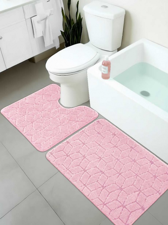 Набор ковриков SHAHINTEX РР 50*80+50*50 002 фламинго 77