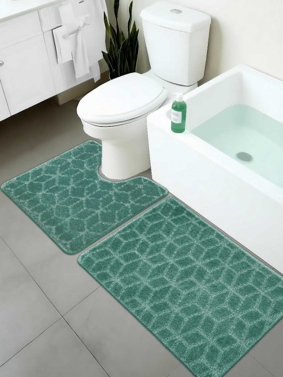 Набор ковриков SHAHINTEX РР 50*80+50*50 002 мятный 72