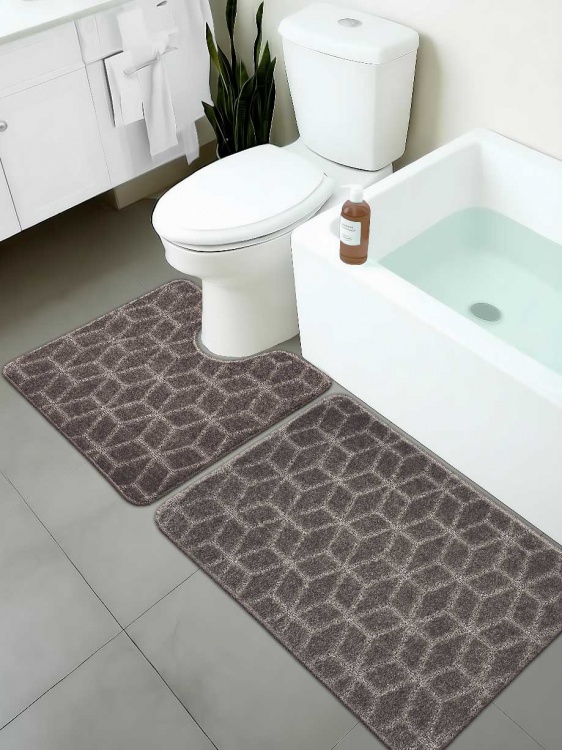 Набор ковриков SHAHINTEX РР 50*80+50*50 002 мокко 80