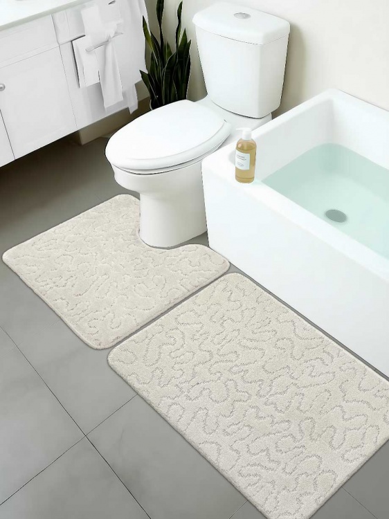 Набор ковриков SHAHINTEX РР 50*80+50*50 003 кремовый 3