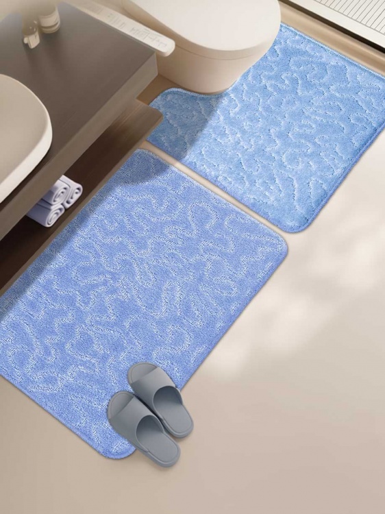 Набор ковриков SHAHINTEX РР 50*80+50*50 003 голубой 11 - 3