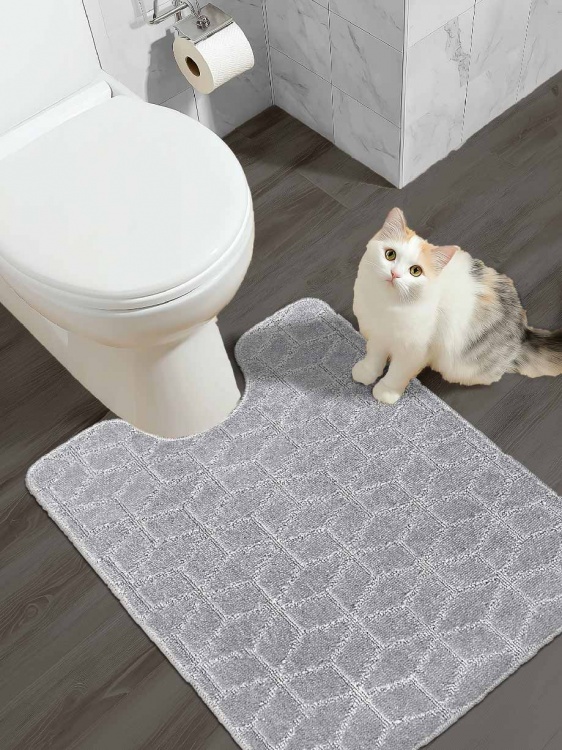 Коврик SHAHINTEX РР 60*80 002 серый 50 S - 2