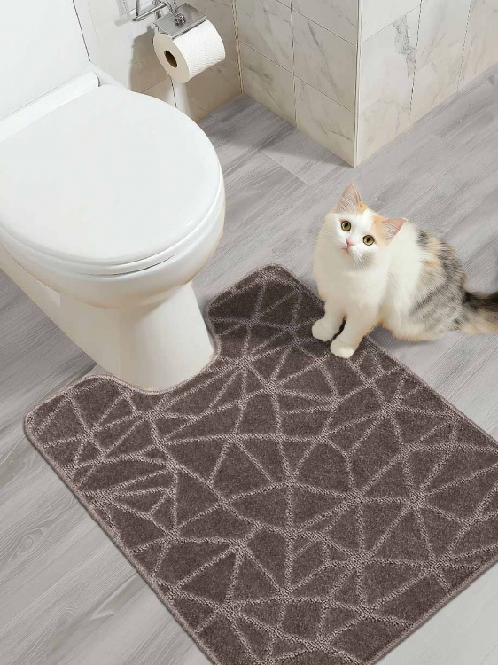 Коврик SHAHINTEX РР 60*80 001 мокко 80 S - 4