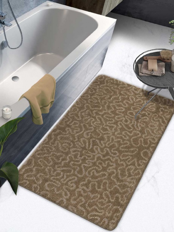 Коврик SHAHINTEX РР 80*120 003 кофе  с молоком 55 S - 3