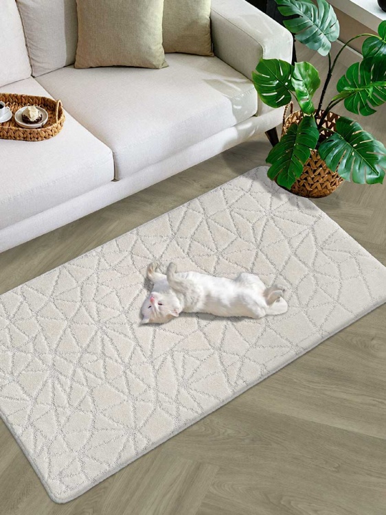 Коврик SHAHINTEX РР 80*120 001 кремовый 3 S - 3