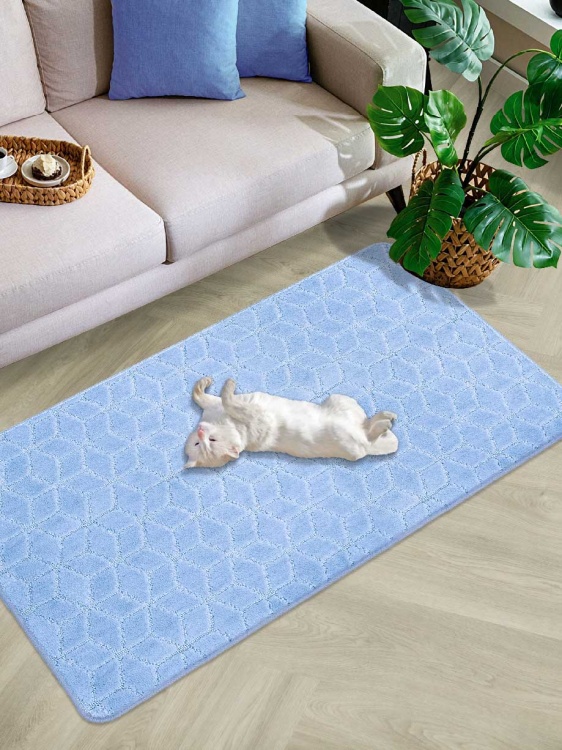 Коврик SHAHINTEX РР 80*120 002 голубой 11 S - 3