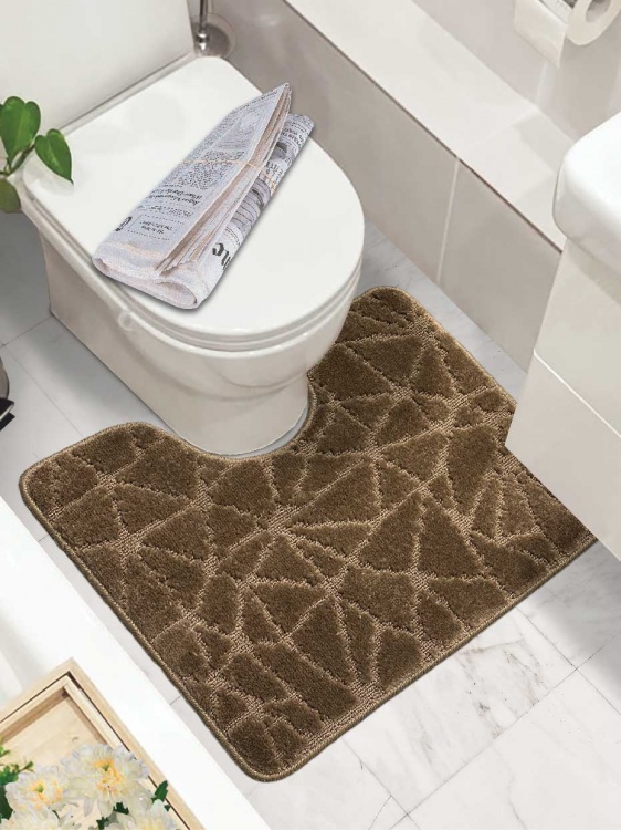 Коврик SHAHINTEX РР 60*50 001 кофе  с молоком 55 S - 4