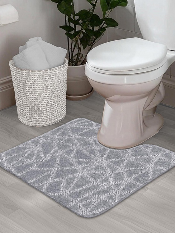 Коврик SHAHINTEX РР 60*50 001 серый 50 S - 4