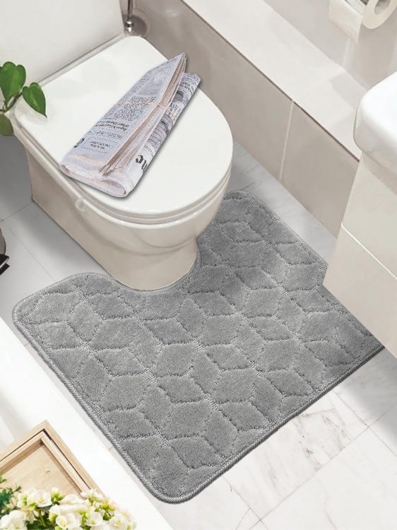 Коврик SHAHINTEX РР 60*50 002 серый 50 S - 2